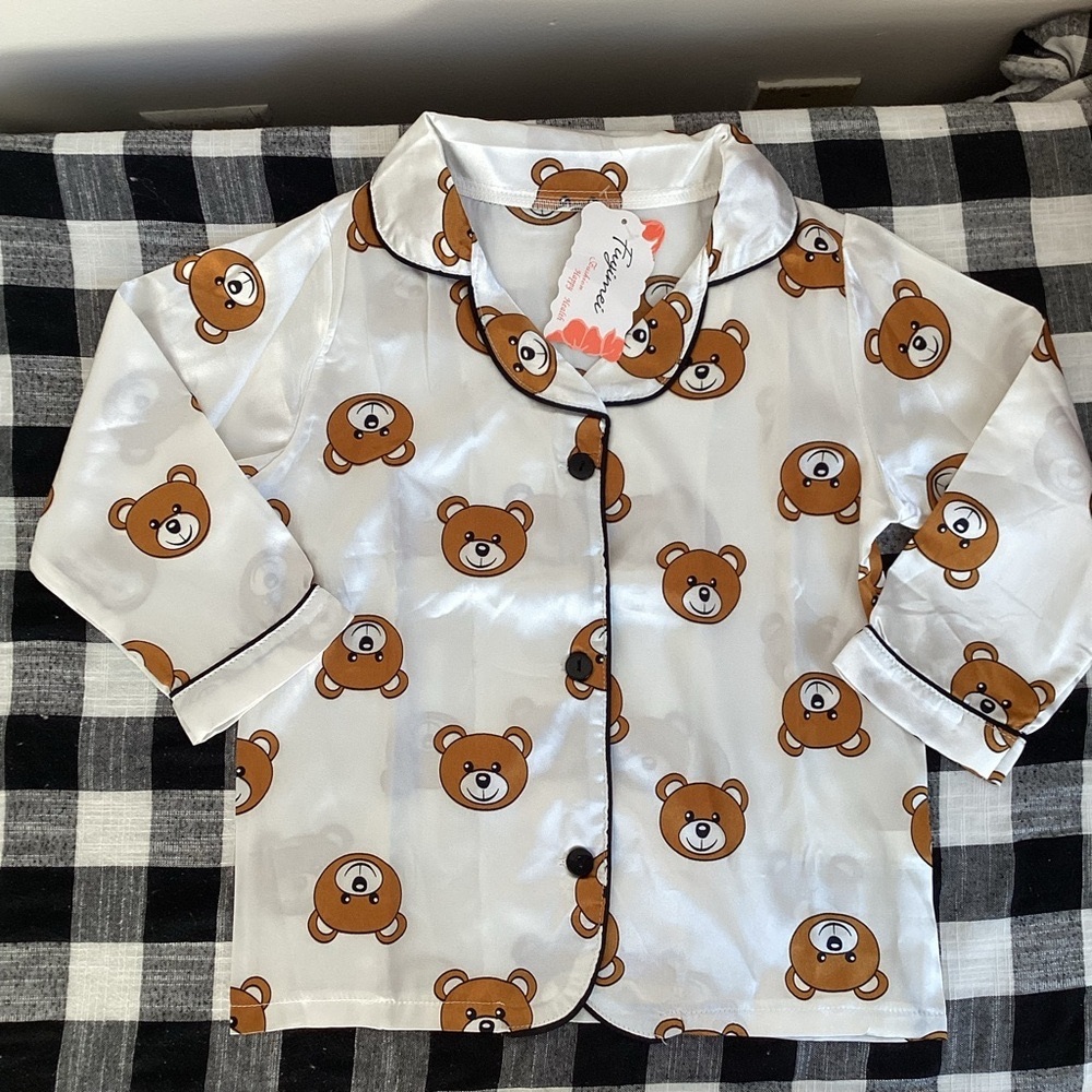 Satin teddy bear pj’s